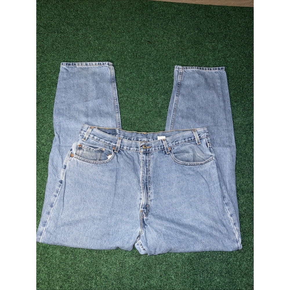 Men's 550 Levi's Vintage Baggy Light Wash Jeans Size 40x32 T25 Y2K
